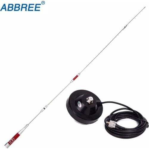 Harvest HAR-7700 Dual Band VHF/UHF 145/435MHz Stainless Steel 150W 3.5/6.0dBi Antenna With Magnetic Mount for Car Mobile Radio