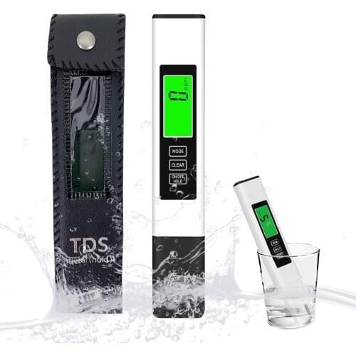 TDS Meter Digital Water Tester 3 in 1 TDS Temperature EC Meter PPM Conductivity and Temp Monitoring Device for Drinking Water