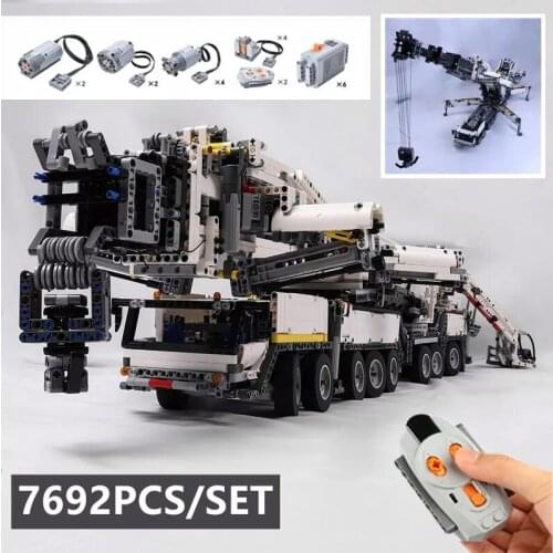 MOC 20920 Power Mobile Crane Building LTM11200 RC High-Tech Motor Kits Blocks Bricks birthday diy toy Gift
