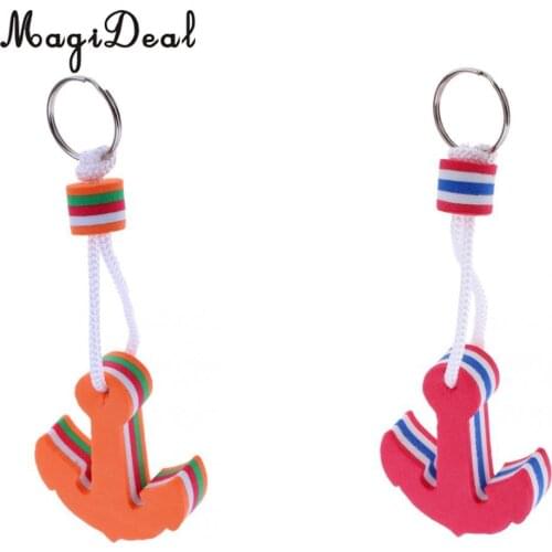 MagiDeal Newest 1Pc EVA Anchor Shaped Boating Keyring Floating Key Ring for Swimming Surfing Marine Sailing Float Water Sport