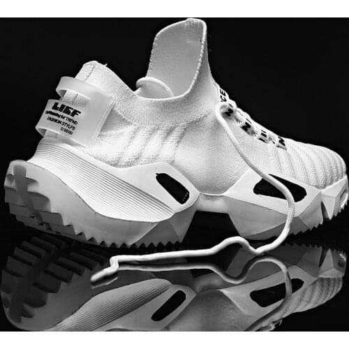 Men Platform Sneakers Lightweight Breathe Mens Gym Shoes Comfortable Breathable Male Trainers Outdoor Casual Running Shoes 47