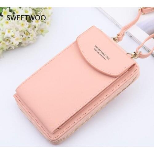 2020 New Women Long Wallet Shoulder Bag Female Wallets Clutch Lady Purse Zipper Phone Pocket Card Holder Ladies