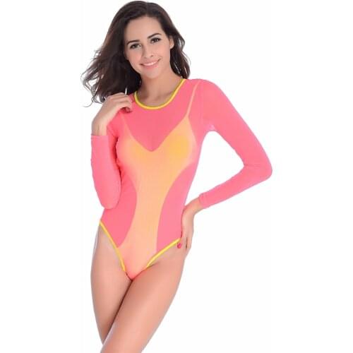 New Arrival Double Layer Sunshade Beachwear Monokini Swimsuit High Cut Swimwear Sexy One Piece Bathing Suits