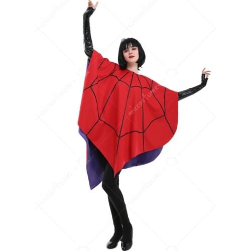 Lydia Deetz Cosplay Red Cloak with Gloves Womens Halloween Costumes