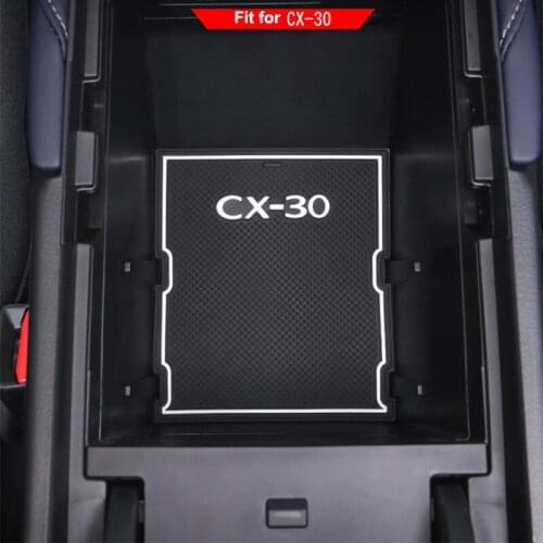 Rubber 11pcs For Mazda CX-30 CX30 CX 30 2020 Car Door Mat Anti-slip Cup Pad Interior Decoration Gate Slot Pad Accessory