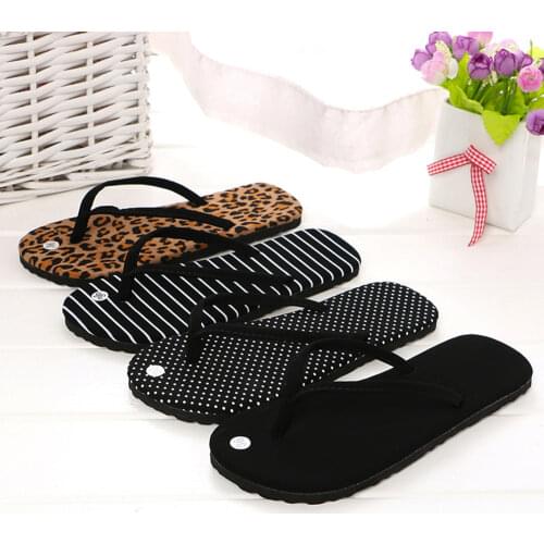 Summer Flip Flops Women Leopard Slippers Ladies Shoes Slippers Indoor Outdoor Flip-flops Fashion Beach Flat Slides Zapatos