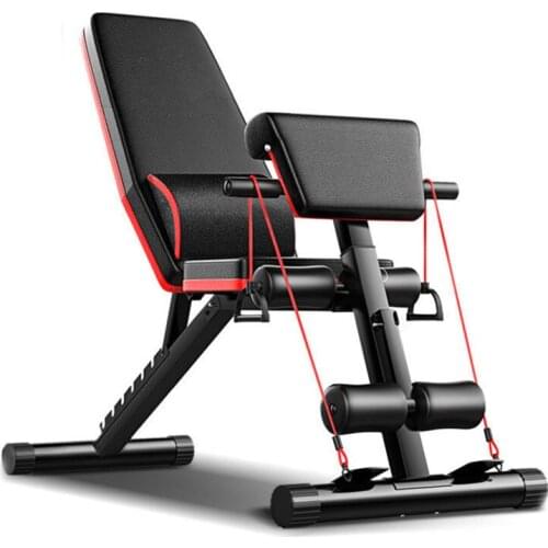 Multifunctional Foldable Dumbbell Bench 7 Gear Backrest Sit Up AB Abdominal Fitness Bench Weightlifting Training Equipment XS