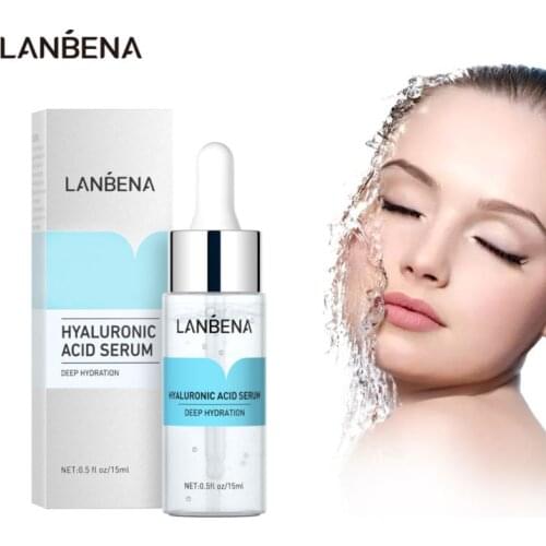 LANBENA Hyaluronic Acid Serum Moisturizer Improve Fine Lines Anti Wrinkle Snail Serum Acne Treatment Oil Control Shrink Pores