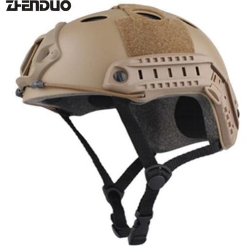 ZHENDUO Tactical Fast Helmet PJ Protective Safety Helmet for Gel Ball Blaster, Airsoft, Paintball, Hunting, Cycling, Motorcycle