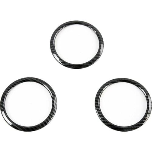 Interior Center Air Vent Outlet Ring Protector Cover Trim For Mercedes-Benz GLA 2020 2021 Accessories ABS Carbon Fiber