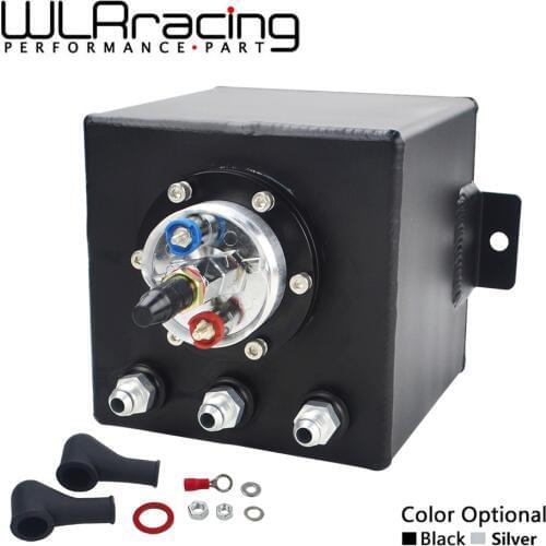 WLR - 2L Billet Aluminum Fuel Surge Tank / Surge Tank With 1 Piece High Quality External 044 Fuel Pump WLR-TK8344