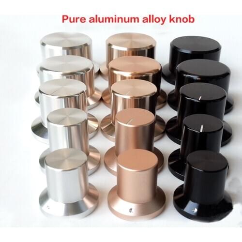 YWJJX All aluminum alloy solid knob audio amplifier chassis tone knob potentiometer volume knob