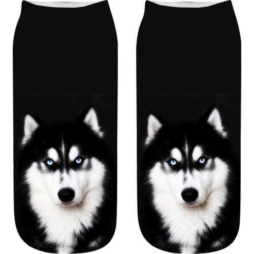3D Printing Women Socks Brand Sock Fashion Unisex Warm Pattern Socks Dog Meias Female Funny Ankle Femme Cotton Sock Sale A30830