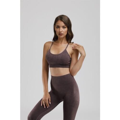Women Seamless Gym Set Women Fitness Yoga Set Sports Suits High Waist Leggings+Push Up Bra 2 Peice Set Sportswearo Set