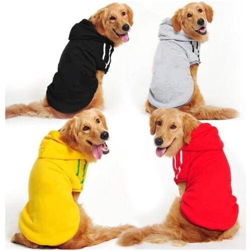 Winter Warm Large Dog Clothes Dog Hoodie Coat Sweater for Large dogs Pet Clothes Golden Retriever Labrador Alaskan