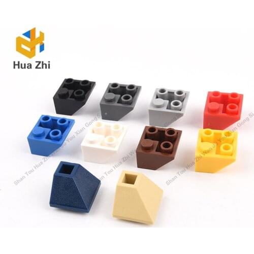 "Building Blocks Parts 3676 10PCS Slope Inverted 45degrees 2 x 2 Double Convex LEGOING MOCS Education"