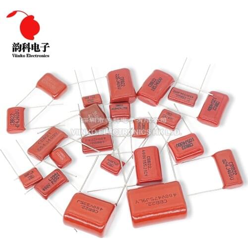 10PCS 63V 100V 250V 400V 450V 630V 2000V CBB Polypropylene film capacitor 101 103 104 105 125J 221 222 223 224 225 332 333 334