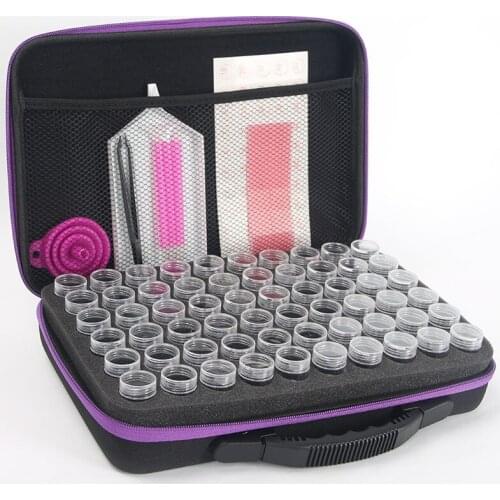 120 Bottles 5d Diamond Painting Accessories tools Storage Box Carry Case diamant painting tools Container Bag