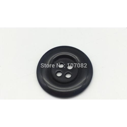 200pcs Black 25mm 4 Hole Resin Buttons Shirt Coat Sewing Round Buttton Cardmaking Scrapbooking Embellishments