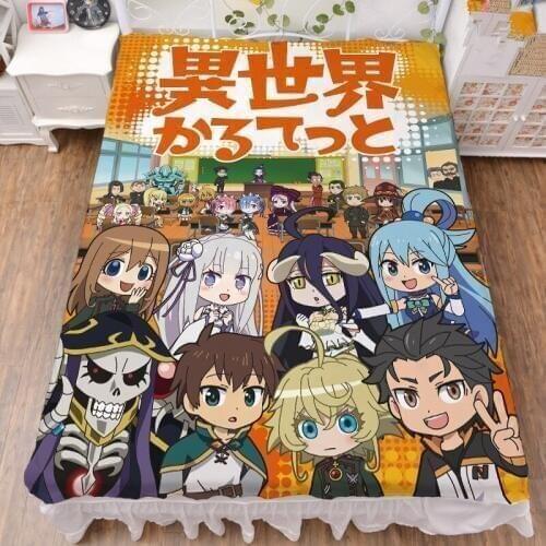 2019-August Japanese Anime Re Zero kara Hajimeru Isekai Seikatsu flannel blanket summer quilt bed milk fiber sheet 150x200cm