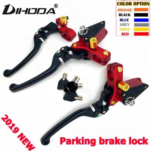 2019 New parking brake lock brake pump anti-theft motorcycle master cylinder cable hydraulic clutch pump for honda yamaha mxs125