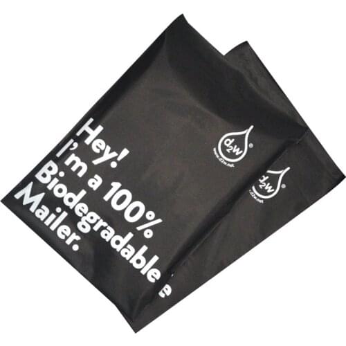 50pcs Black 100% Biodegradable Courier Bag Express Envelope Storage Mailing Bags Self-Seal Eco Courier Waterproof Packaging Bags