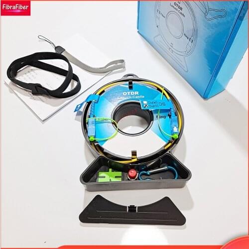 500M/1Km/2Km LC APC to UPC Blind Zone Eliminator Mini Portable OTDR Launch Cable Box Fiber Rings LC/APC to LC/UPC SM 1310/1550nm