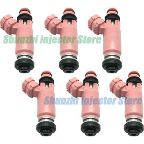 6pcs Fuel Injector Nozzle For SUBARU STI WRX Fuel injector/Nozzle OEM:16611-AA370 1661AA370 195500-3910 1955003910