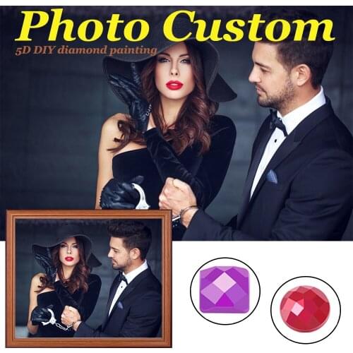 Photo Custom Own 5D DIY Diamond Painting Handmade Hobby Cross Stitch Kit Full Drill Embroidery Mosaic Family Baby Pet Picture