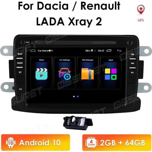 AudioFor Renault Duster Dacia Sandero Lodgy Dokker Car Radio Multimedia Video Player Navigation GPS Android 10 No 2din 2 din dvd