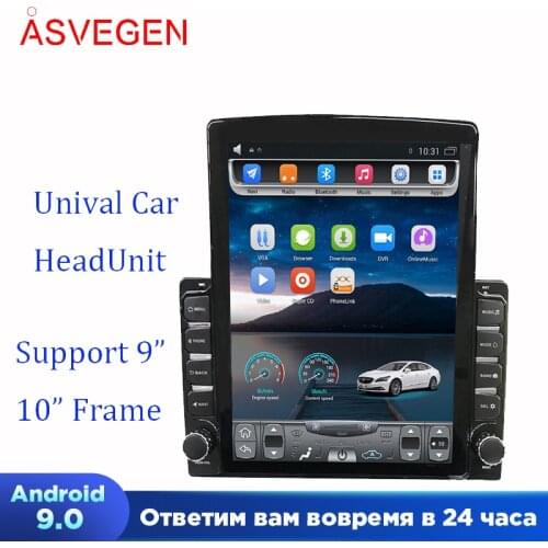 New 9 /10 inch Universal Tesla screen Android 9.0 Car Radio Player Gps Navigation Stereo Video Multimedia Screen