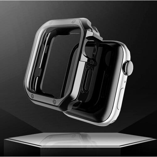 Bumper TPU Case for Apple Watch 6 5 3 42mm 38mm Cover Soft Shockproof Plating Protection Shell for iWatch 4 5 6 SE 40mm 44mm