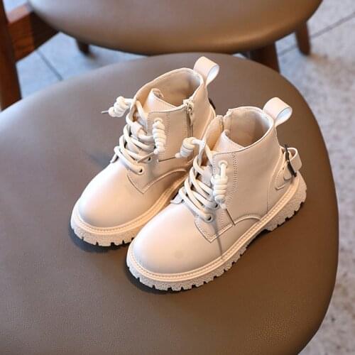 Girls Martin Boots 2021 Winter Autumn New Little Princess Single Boots British Style Fashion Children Short Boots