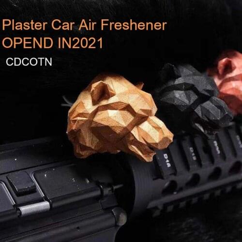 CDCOTN Plaster Car Air Freshener Panther Head Auto Air Conditioner Outlet Fragrance Clip Decor Ornament Aromatherapy Car Perfume