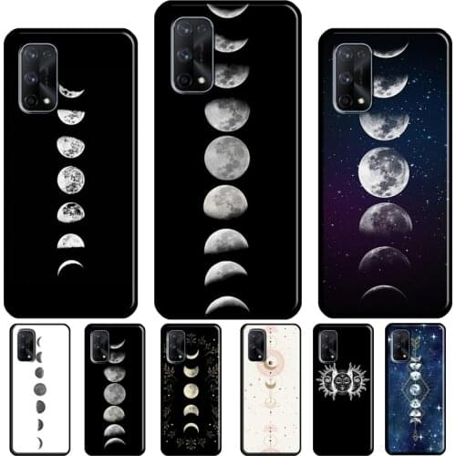 Moonlight Moon Phases Earth For OnePlus 8T Nord 8 9 Pro Phone Case For OPPO Realme 8 Pro Q3 6 7 Pro GT Neo C3 C11 C15