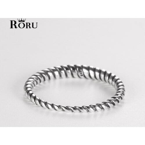 Trendy S925 Sterling Silver Irregular Twist Rings for Women Men Couples Birthday Party Punk Style Ring Jewelry Accessories 2021