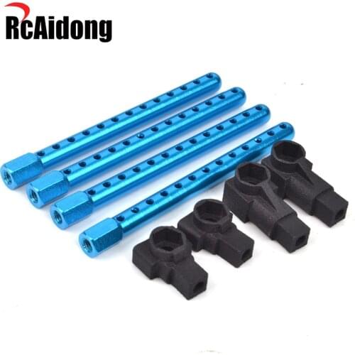 Aluminum Alloy Body Mount Extension Set for 1/10 RC Tamiya TT01 TT-01 Drift Car Upgrade Accessories
