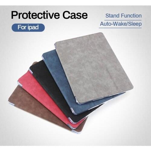 Leather Tablet Case For iPad 9.7 10.2 10.5 Inch Stand Function Cover Leather Protective Case Tablet Sleeve For iPad 12.9 11 Inch
