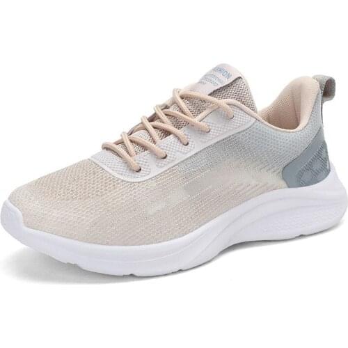 Ladies Trainers Casual Mesh Sneakers Pink Women Flat Shoes Lightweight Soft Sneakers Breathable Footwear Basket Shoes
