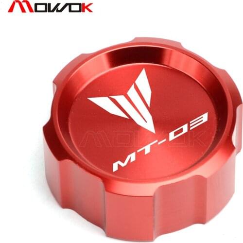 Laser LOGO MT-03 Motorcycle CNC Aluminum Rear Brake Fluid Reservoir Cap For Yamaha MT03 2014 2015 2016 2017 2018 mt 03