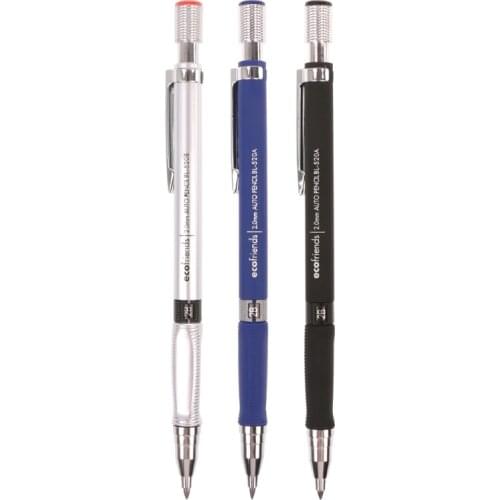 2.0mm Mechanical Pencil Lead Holder 2B Lead Refill Set Automatic Drafting Draughting Pencil Sketch Tools For Drawing Art Supply