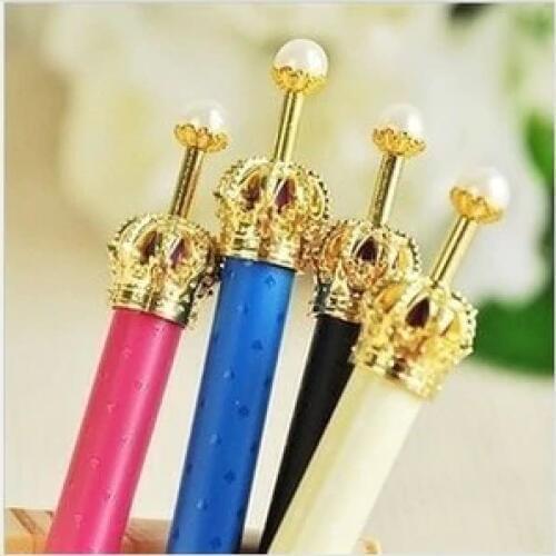 New Fashion & Cute Crown Style Ballpoint Pens,Office and School Pen for Kids Children Students and Office Ball pen