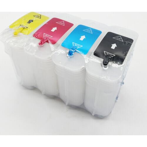 PRINTER refillable CARTRIDGES 1SET 82 FOR HP DESIGNJET 500 800 C4911A-C4913A C4844A