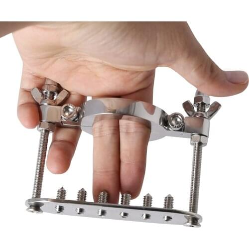 Stainless Steel Spiked Ball Penis Bondage BDSM Ball Stretcher Scrotal Fixture Ball Lock Extreme Chastity Device Torture Devices