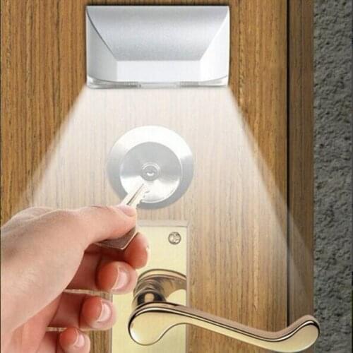 LED Light Infrared Door Lock Sensor Cabinet Light LED Human Body Induction Lock Light Use Home Office Hotel