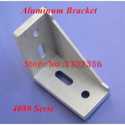 10pcs/lot DIY 4080 Serie Corner Brackets Angle Connector Fastener for 78*38 Decorative Industrial Aluminum Profile Accessories