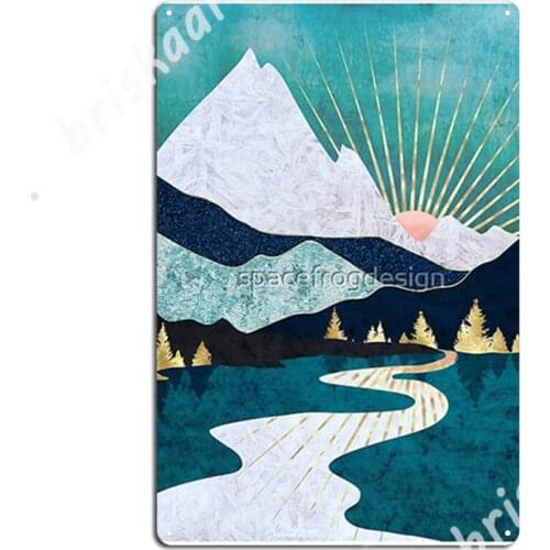 Winter River Metal Signs Club Home Cave pub Wall Decor Customize Tin sign Posters