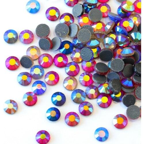 1440pcs SS16 SS20 DMC Hotfix Rhinestone Flatback AB Colors Glass Strass Iron On Stones стразы Hot Fix Rhinestone Garment B0156