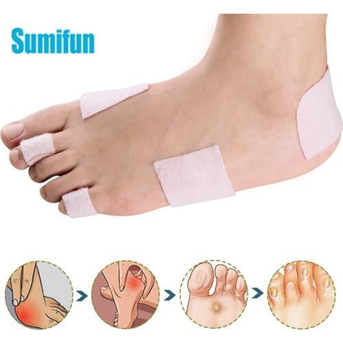20pcs Foot Corn Sticker Waterproof Broken Toe Heel Protector Pad Adhesive Patch Plantar Warts Blister Fabric Anti-Friction D2538