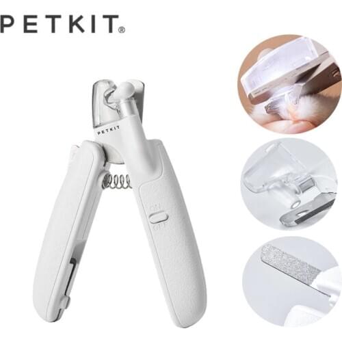2021 Petkit Pet Mini Portable LED Nail Clipper with LED Light Anti-Splash Design Stainless Steel Material Sharp and Durable